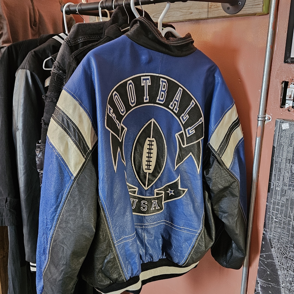 Where M I USA Y2K Vintage Football Jacket